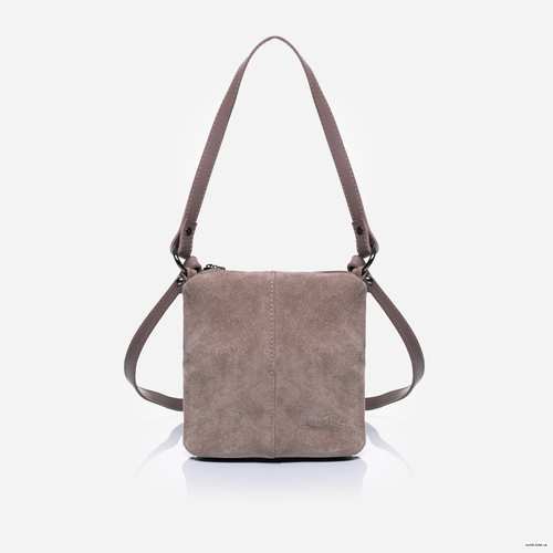 Зручна сумочка невеликого розміру від української торгової марки "LucheRino". Модель виготовлена з шкірзамінника та натурального замшу. Одне відділення з внутрішніми кишенями для мобільного телефону, дрібниць та один на застібці. Одна коротка та довга ручки, які повністю знімаються.